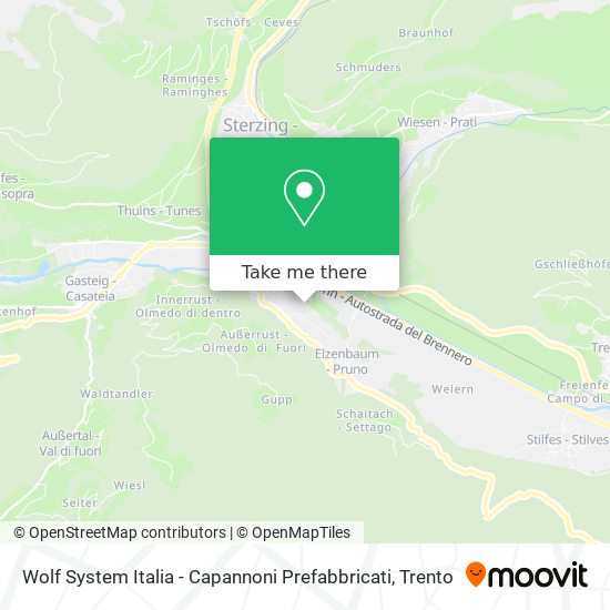 Wolf System Italia - Capannoni Prefabbricati map