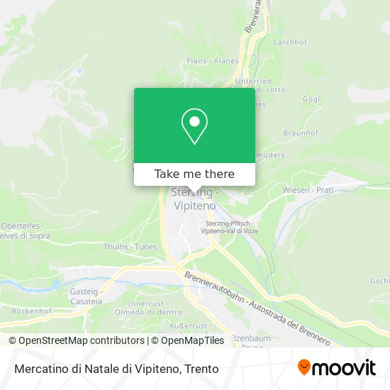 Mercatino di Natale di Vipiteno map