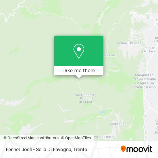Fenner Joch - Sella Di Favogna map