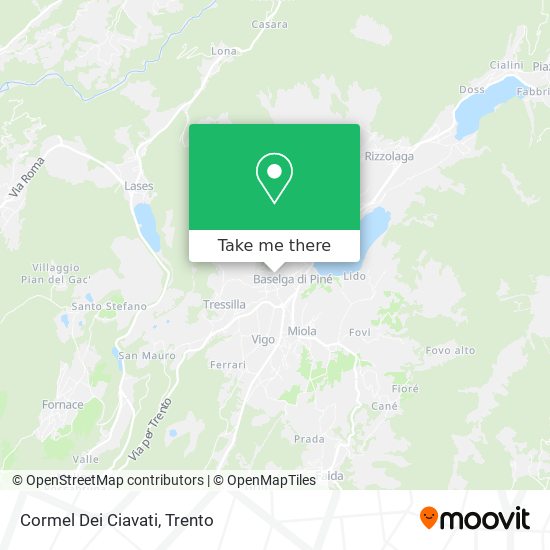 Cormel Dei Ciavati map