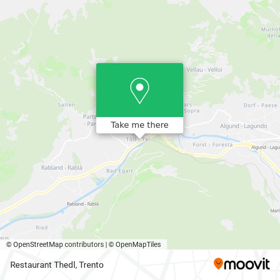 Restaurant Thedl map