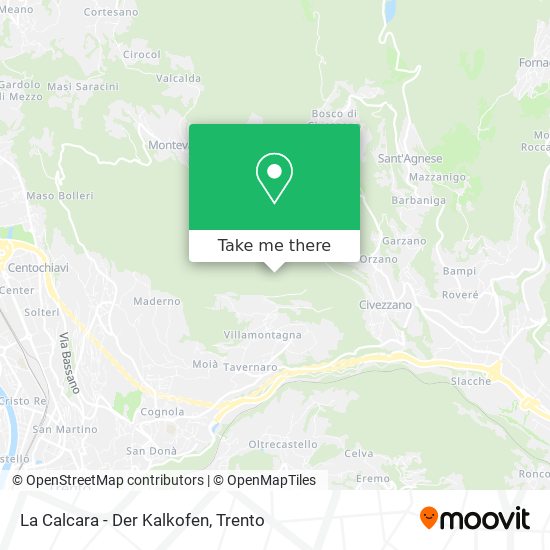 La Calcara - Der Kalkofen map