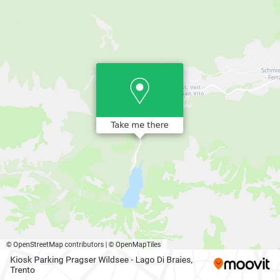 Kiosk Parking   Pragser Wildsee - Lago Di Braies map