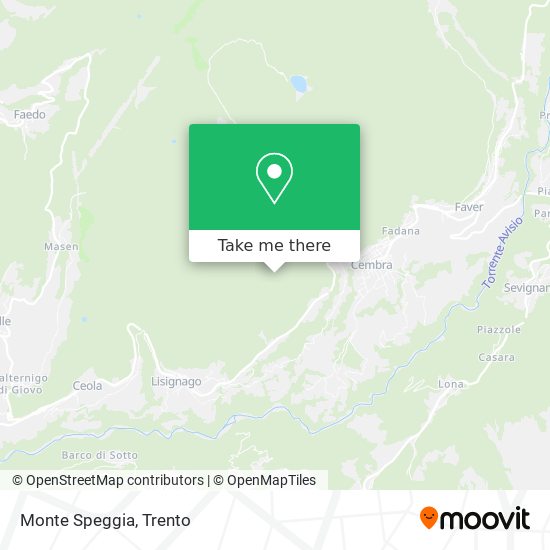 Monte Speggia map