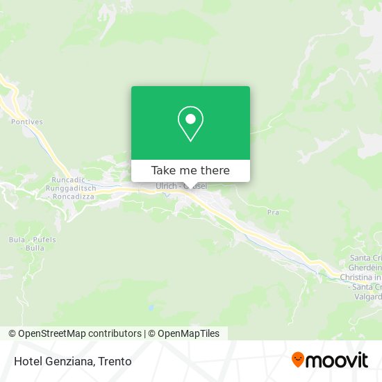 Hotel Genziana map