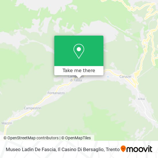 Museo Ladin De Fascia, Il Casino Di Bersaglio map