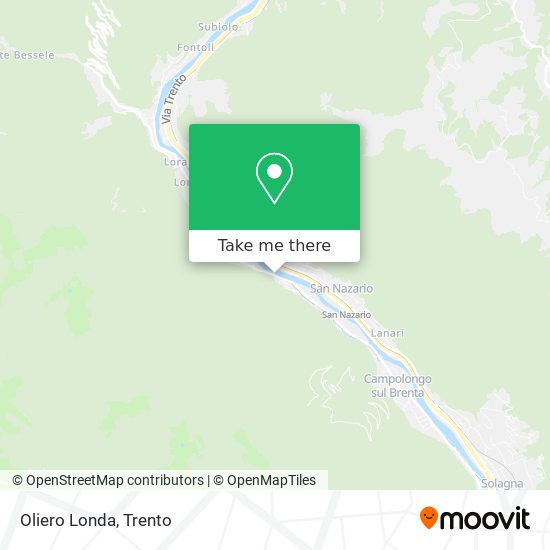 Oliero Londa map