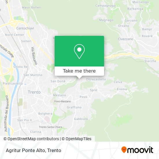 Agritur Ponte Alto map