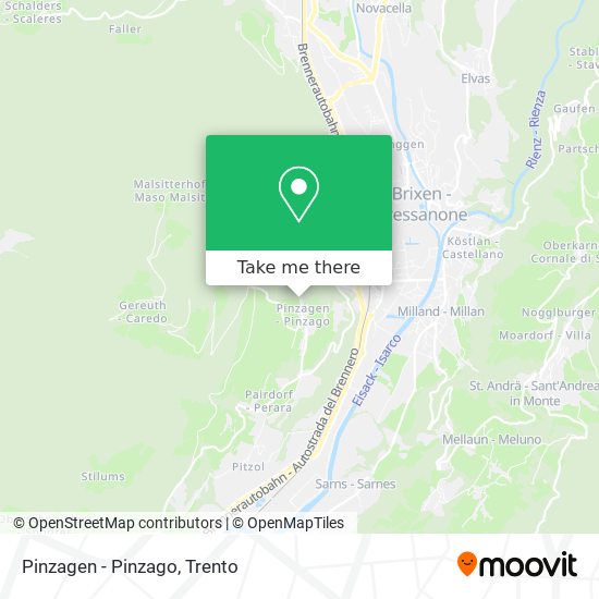 Pinzagen - Pinzago map