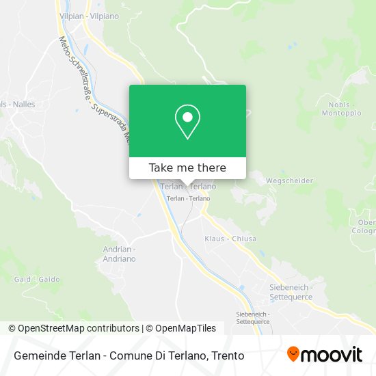 Gemeinde Terlan - Comune Di Terlano map