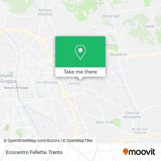 Ecocentro Fellette map