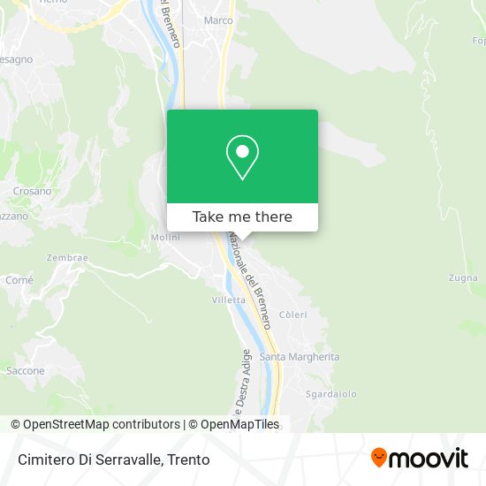 Cimitero Di Serravalle map