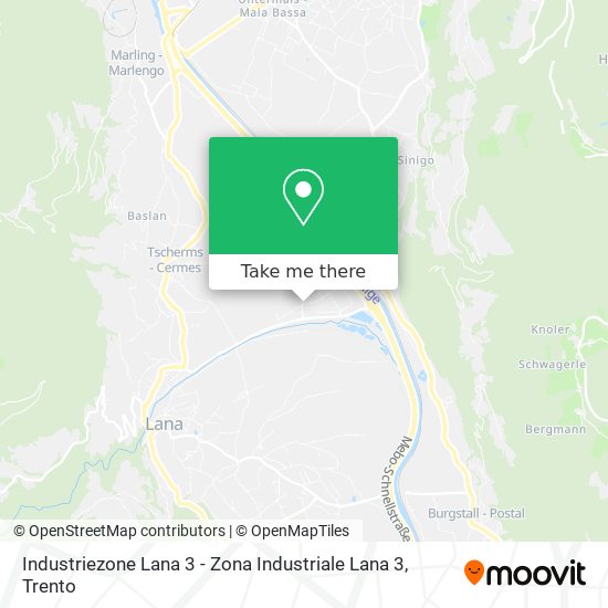 Industriezone Lana 3 - Zona Industriale Lana 3 map