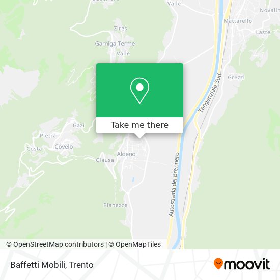 Baffetti Mobili map