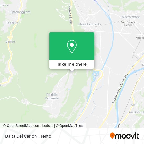 Baita Del Carlon map