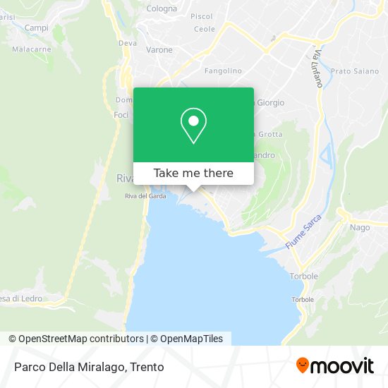 Parco Della Miralago map