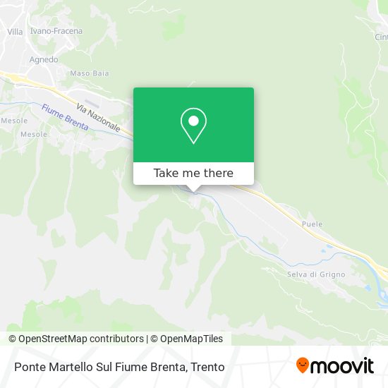 Ponte Martello Sul Fiume Brenta map