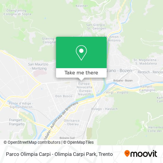 Parco Olimpia Carpi - Olimpia Carpi Park map