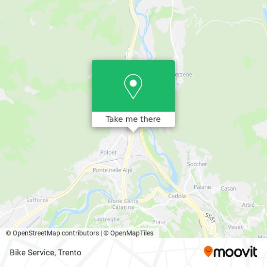 Bike Service map