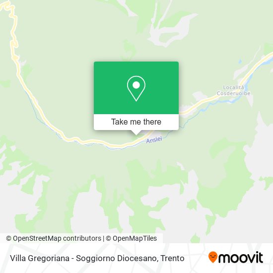 Villa Gregoriana - Soggiorno Diocesano map