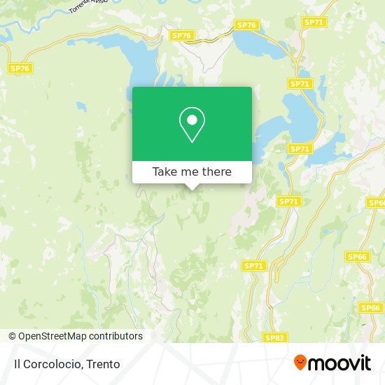 Il Corcolocio map