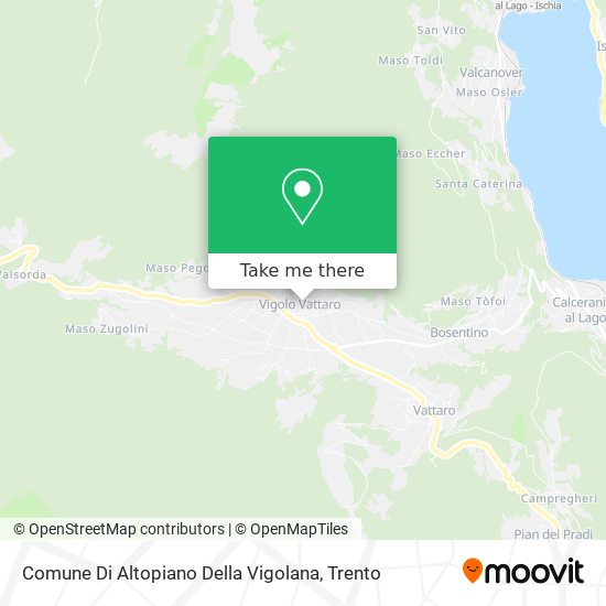 Comune Di Altopiano Della Vigolana map
