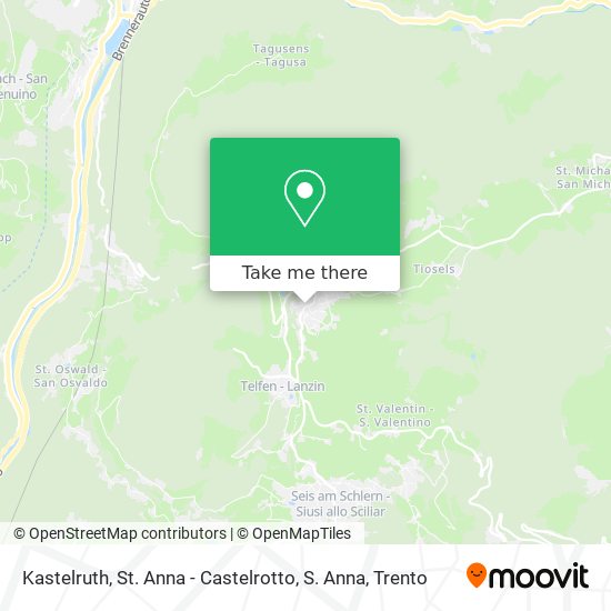 Kastelruth, St. Anna - Castelrotto, S. Anna map