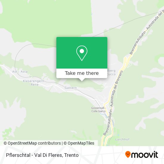 Pflerschtal - Val Di Fleres map