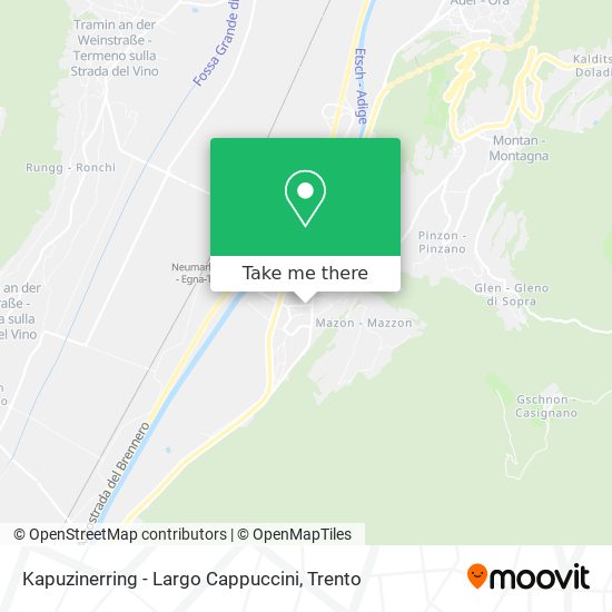 Kapuzinerring - Largo Cappuccini map