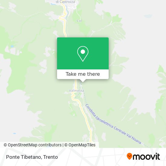 Ponte Tibetano map