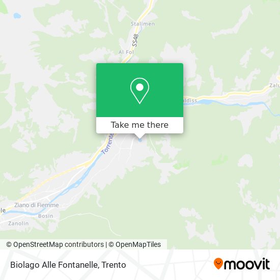 Biolago Alle Fontanelle map