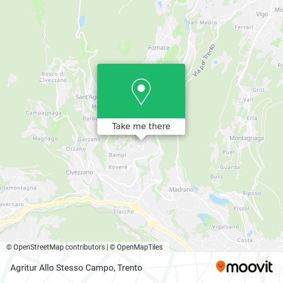 Agritur Allo Stesso Campo map