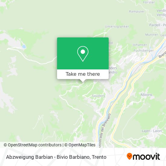 Abzweigung Barbian - Bivio Barbiano map