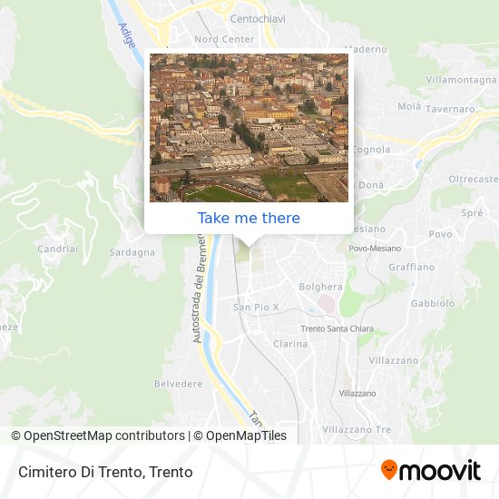 Cimitero Di Trento map