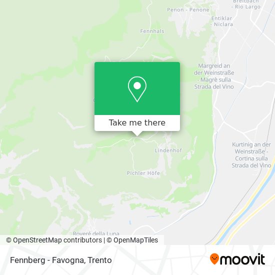 Fennberg - Favogna map