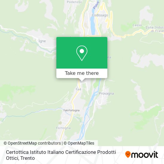 Certottica Istituto Italiano Certificazione Prodotti Ottici map