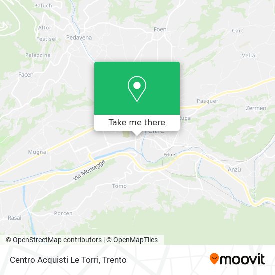 Centro Acquisti Le Torri map