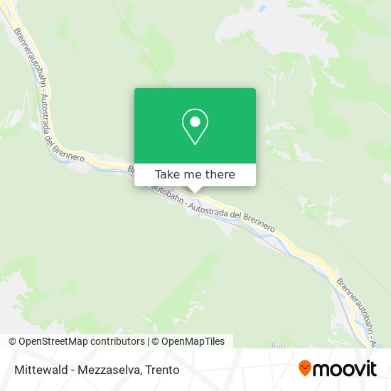 Mittewald - Mezzaselva map