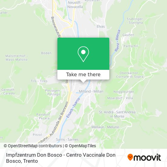 Impfzentrum Don Bosco - Centro Vaccinale Don Bosco map
