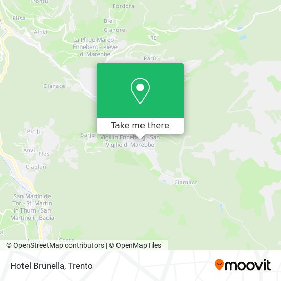 Hotel Brunella map