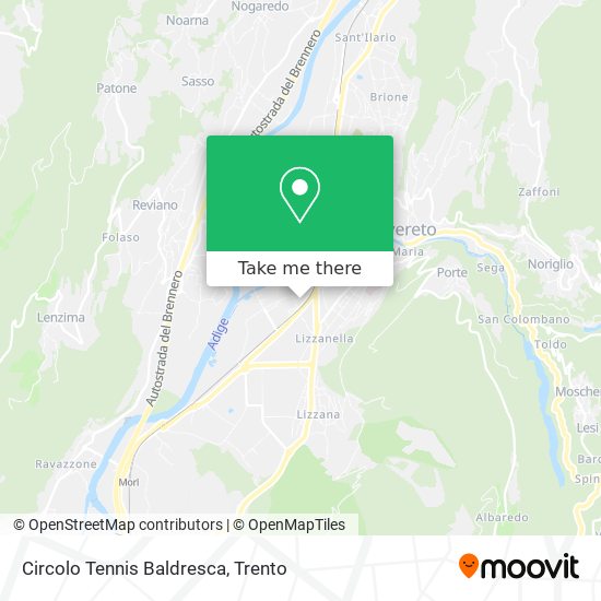 Circolo Tennis Baldresca map