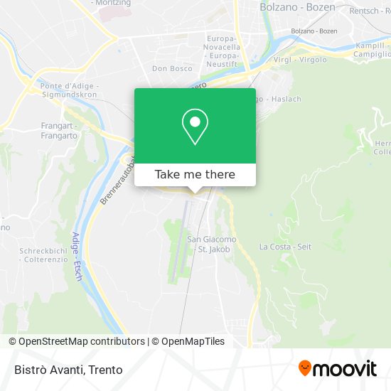 Bistrò Avanti map