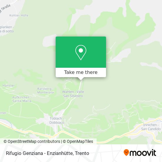 Rifugio Genziana - Enzianhütte map