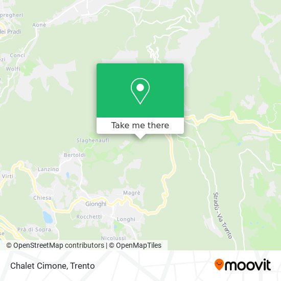 Chalet Cimone map