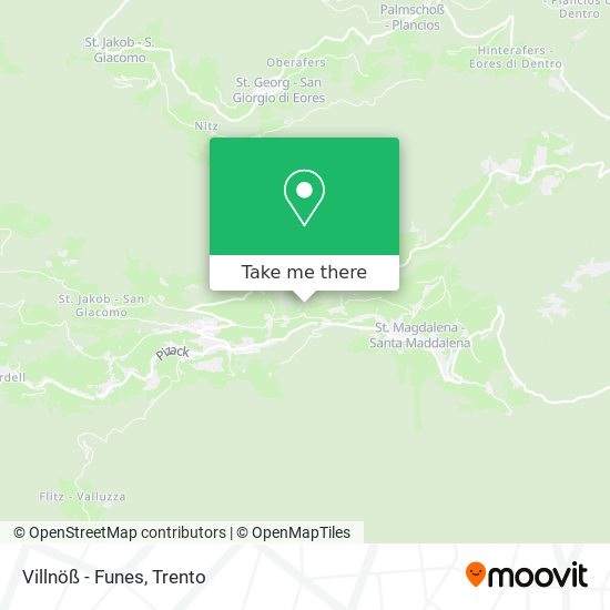 Villnöß - Funes map