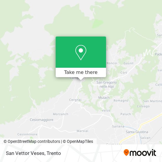 San Vettor Veses map