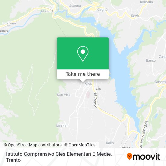 Istituto Comprensivo Cles Elementari E Medie map