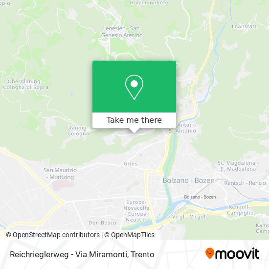 Reichrieglerweg - Via Miramonti map
