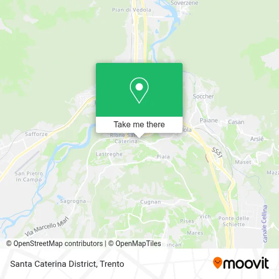 Santa Caterina District map