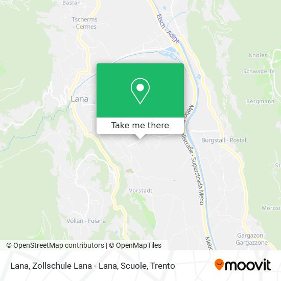 Lana, Zollschule Lana - Lana, Scuole map